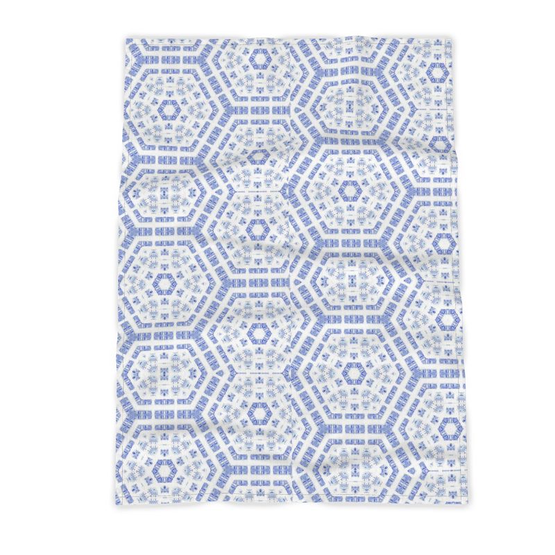 Tea Towels - 100% Cotton / Red Wavy Edge