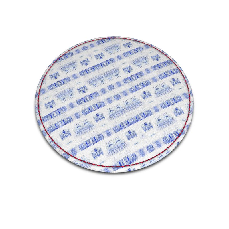 Leather Coasters - Round / Textured Faux Leather