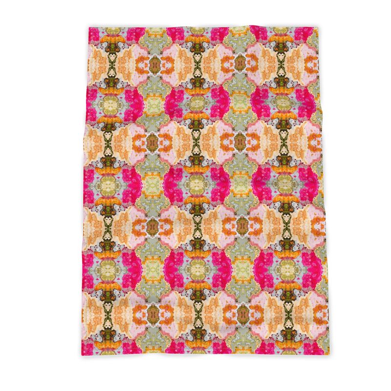 Kitchen Towels - 100% Cotton / Red Wavy Edge