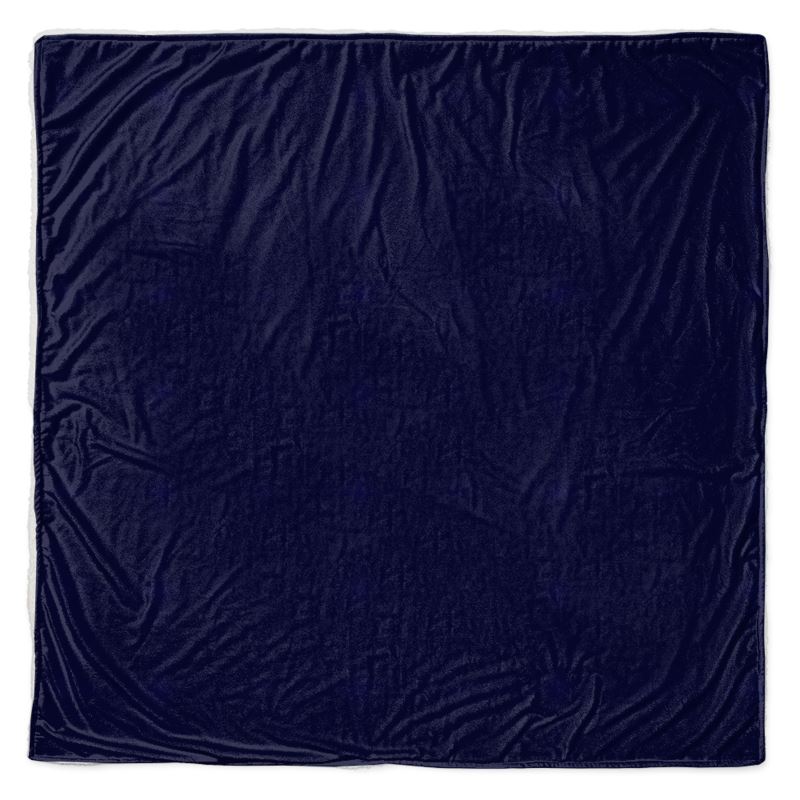 Throw - Plush Velvet - Square 57x57" / Coral Fleece