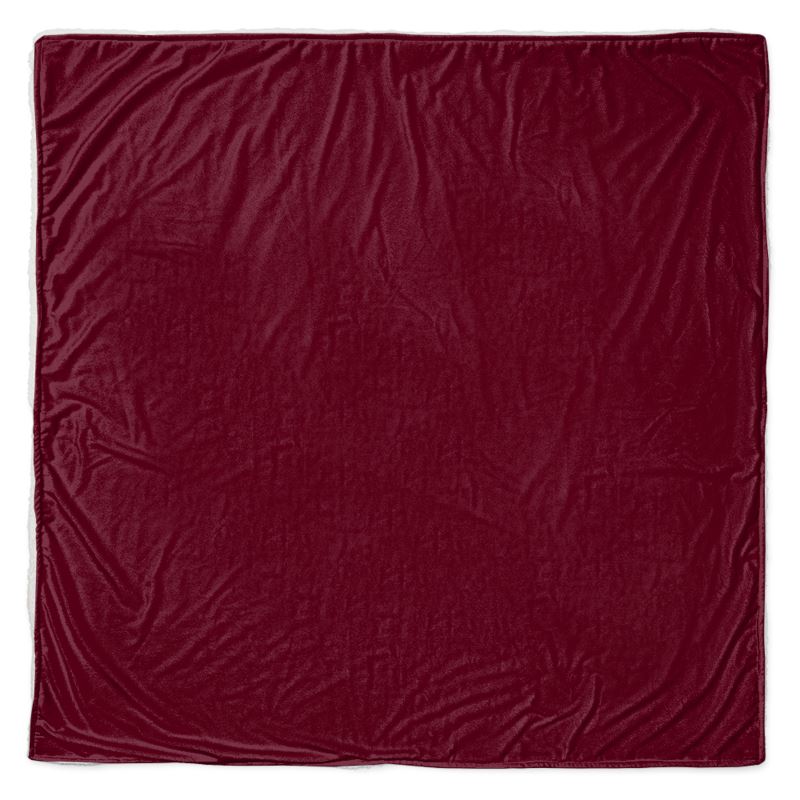Throw - Plush Velvet - Square 57x57" / Coral Fleece
