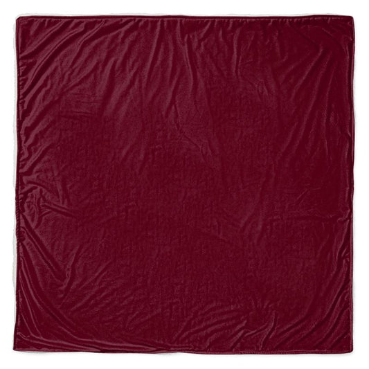 Throw - Plush Velvet - Square 57x57" / Coral Fleece