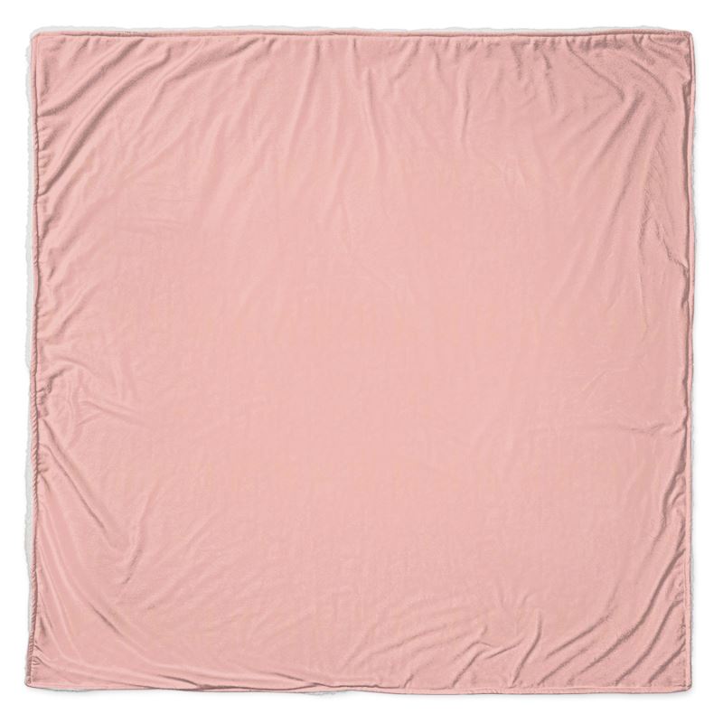 Throw - Plush Velvet - Square 57x57" / Coral Fleece