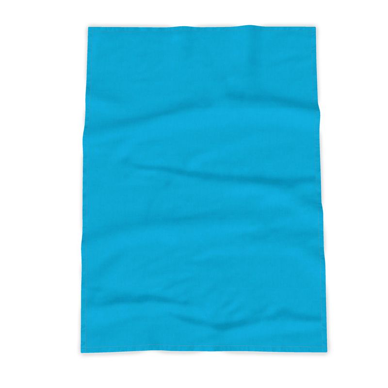 Kitchen Towels - Tokri Half Panama Cotton / Navy Wavy Edge