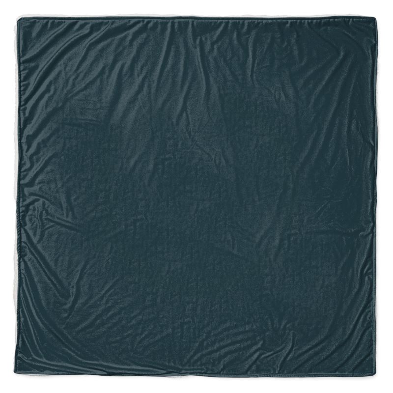 Throw - Plush Velvet - Square 57x57" / Coral Fleece