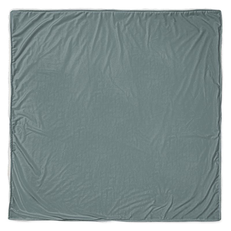 Throw - Quilted Jersey - Square 53 x 53" / Coral Fleece