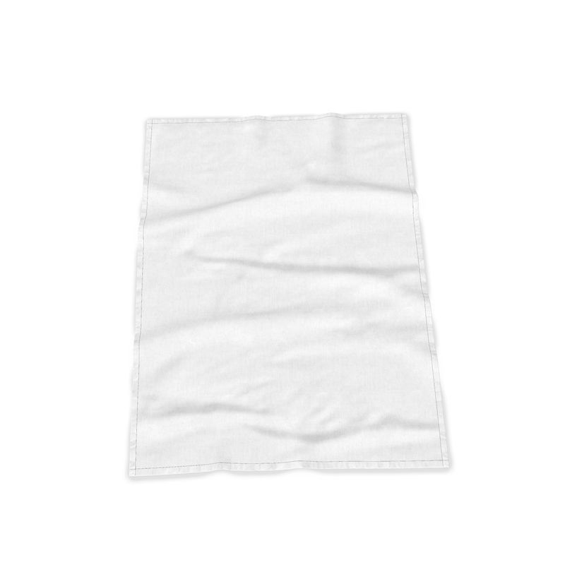 Kitchen Towels - 100% Cotton / Turquoise Wavy Edge
