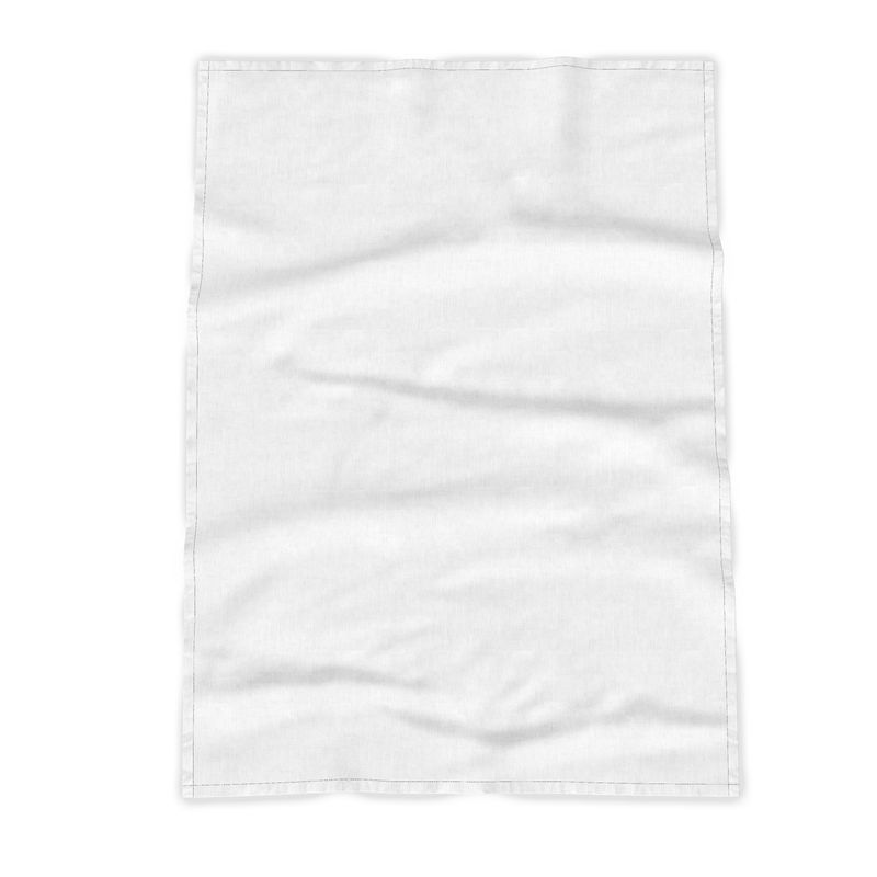 Kitchen Towels - 100% Cotton / Turquoise Wavy Edge