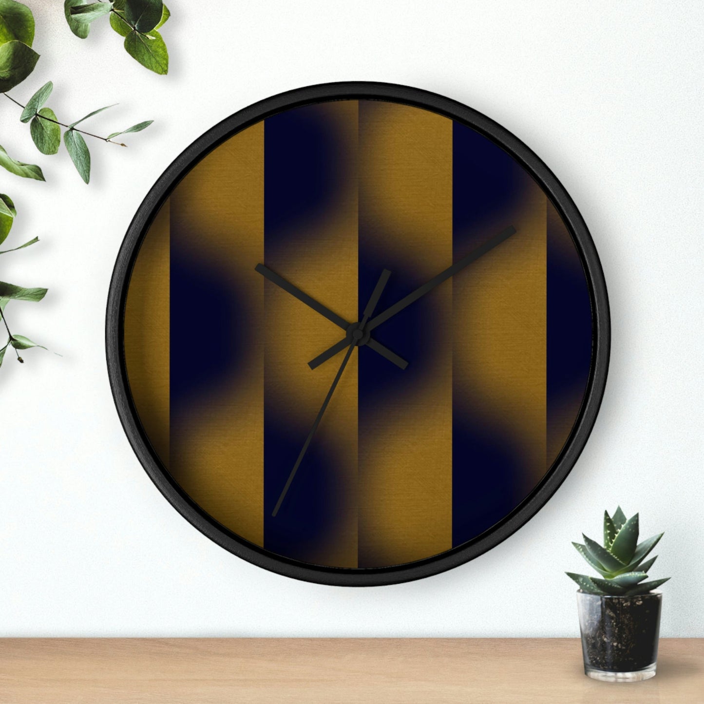 Office Wall Clock - Black / White / 10"