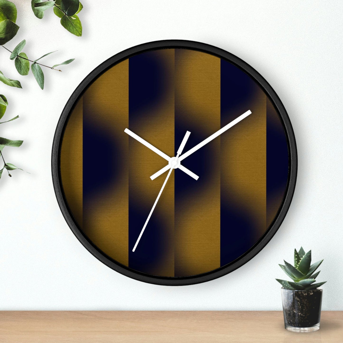 Office Wall Clock - Black / White / 10"